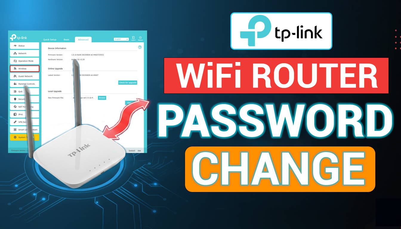 How to change TP Link Router Wifi Password
